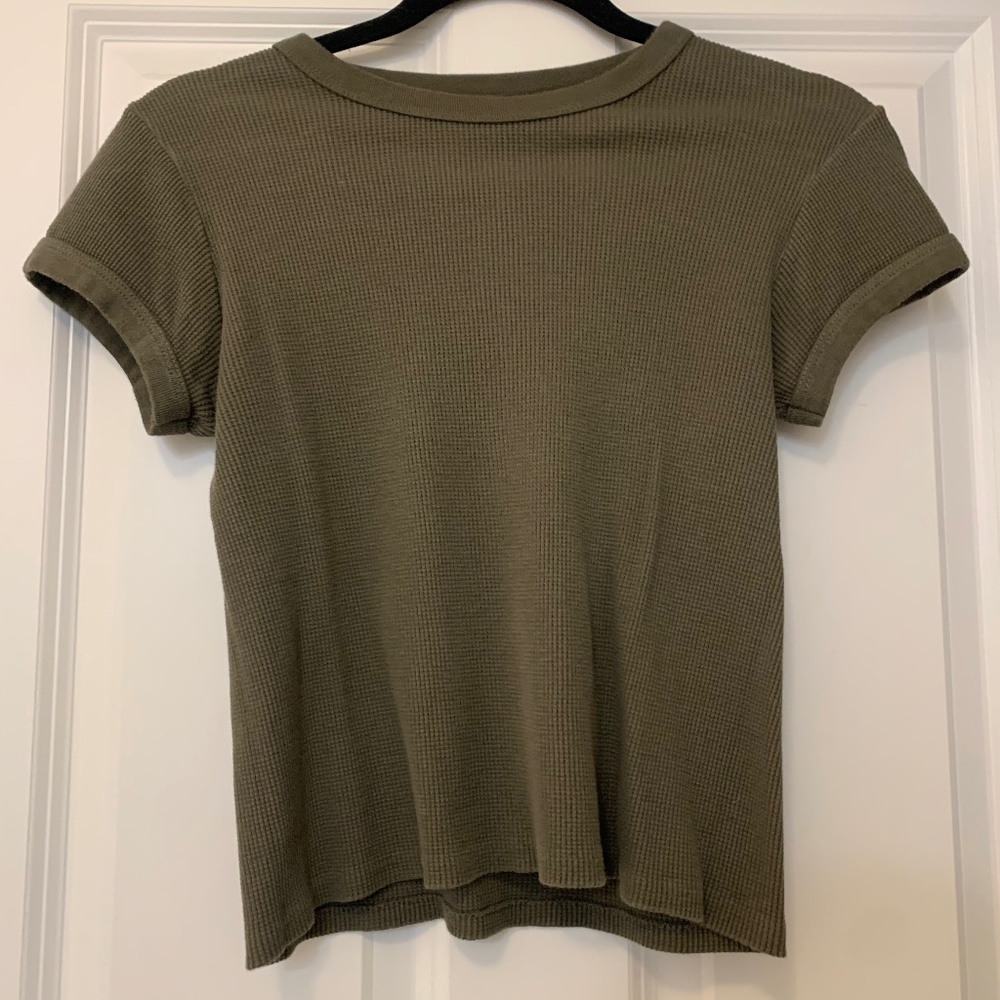 Brandy Melville Waffle Knit T-Shirt